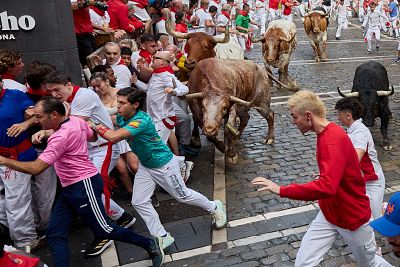 El primer encierro de San Fermín 2025 en fotos