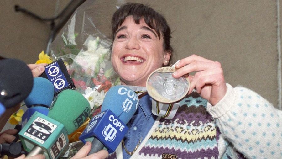 Blanca Fernández Ochoa en su comparecencia ante la prensa