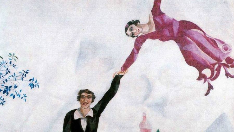 "El paseo" de Chagall