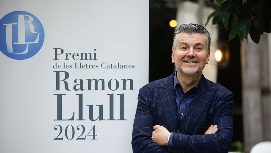 Ramón Gener durante la entrega del Premio Ramón Llull.