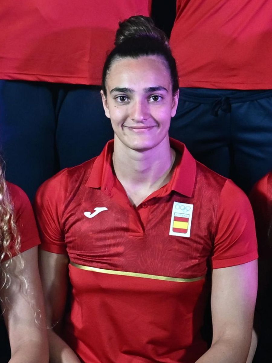Martina Terré, portera de la selección española de waterpolo