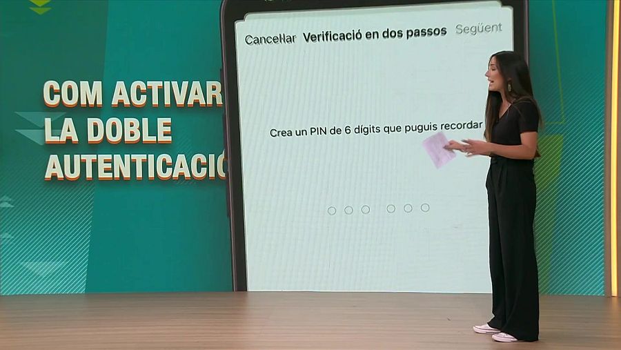 El darrer pas és crear un PIN que puguis recordar.