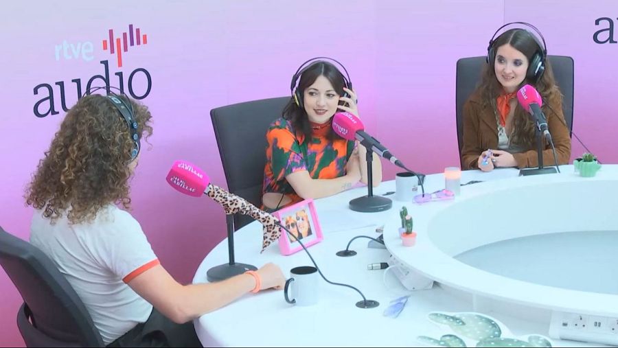 Dandy Piranha, Miguelito, Raquel Elices y María Canet, el grupo 'Las del Cadillac', en RTVE Audio.