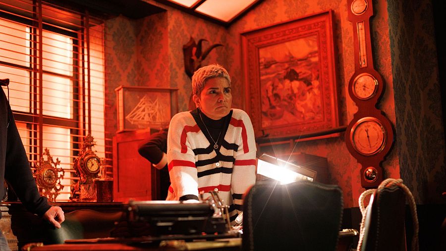 Lili Bocanegra, directora de 'La Moderna', en pleno rodaje.