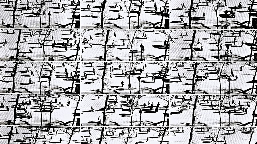 Las Ramblas. Movimiento estático (Marga Clark,1976)