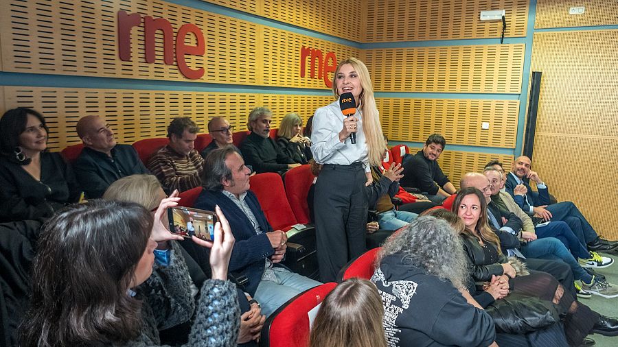Cayetana Guillén Cuervo en la firma del convenio