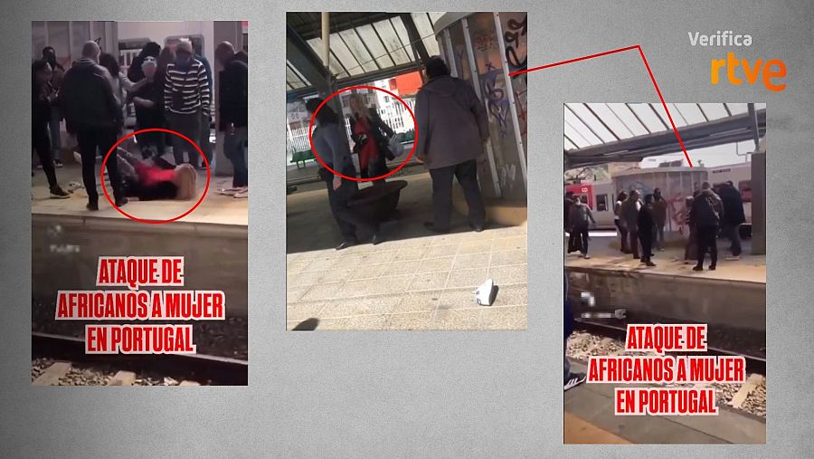 Esta agresión a una mujer en una estación de Portugal es de 2020
