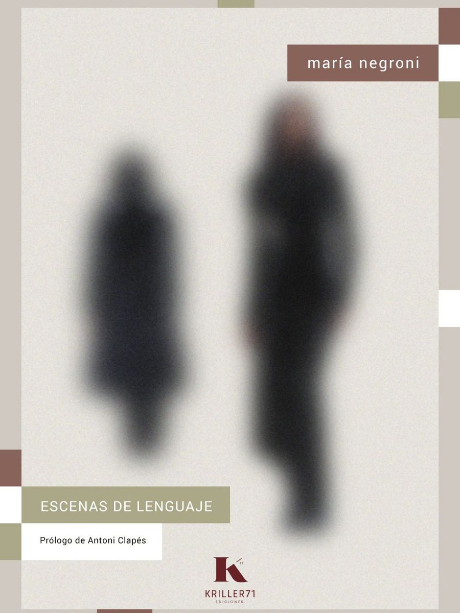 Portada del libro 'Escenas del lenguaje' de María Negroni