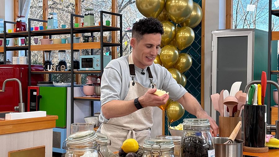 Pol Espargaró en la final de 'Bake Off'