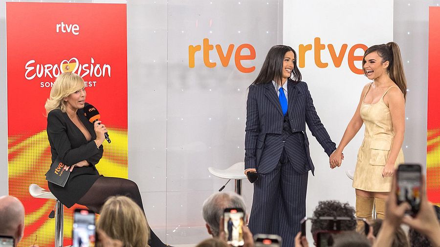 Presentación de Chanel como portavoz de los puntos de España en Eurovisión 2025
