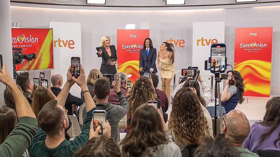 Rueda de prensa para presentar a Chanel como portavoz del jurado español en Eurovisión 2025