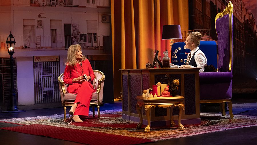 Pilar Eyre, durante su entrevista en 'Al cielo con ella'