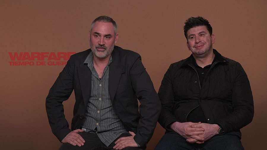 Alex Garland y Ray Mendonza, en Madrid.
