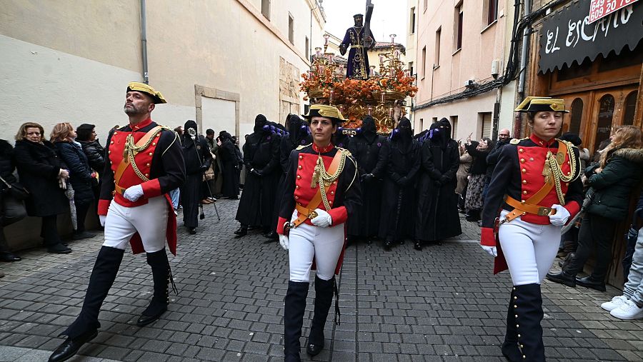 Procesión de los Pasos celebrada este Viernes Santo en León
