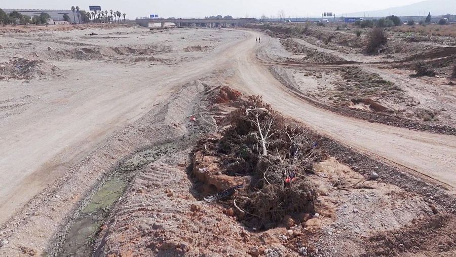 El barranco del Poyo llegó a tener un caudal de 2.300 metros cúbicos por segundo