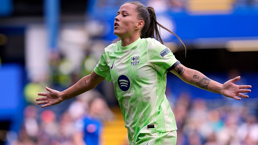 Clàudia Pina és la màxima golejadora de la Women's Champions League.