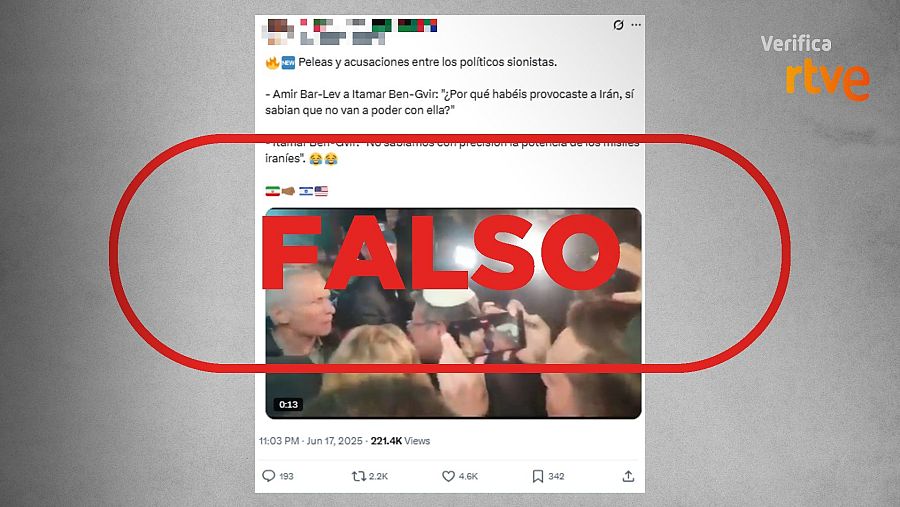 Mensaje engañoso que comparte una imagen de un incendio en China en el contexto del conflicto entre Irán e Israel