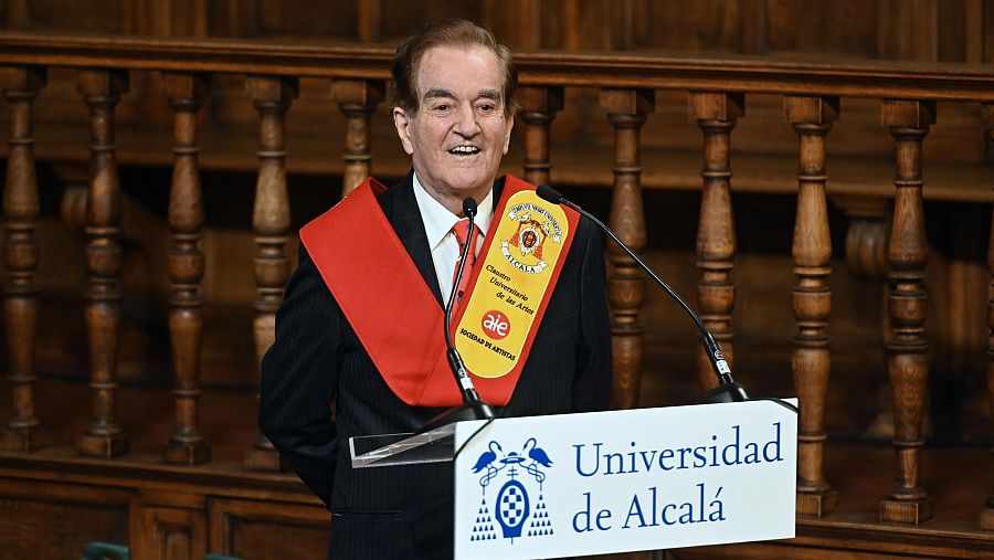 Manuel de la Calva en la universidad de Alcalá de Henares.