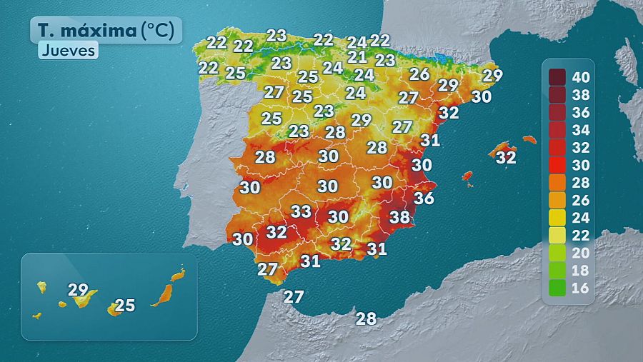 El tiempo hoy 28 de agosto en España