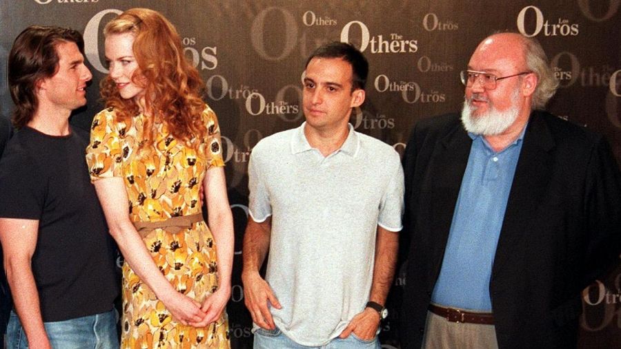 Imagen con los actores Tom Cruise y Nicole Kidman y los directores Alejandro Amenábar y José Luis Cuerda.