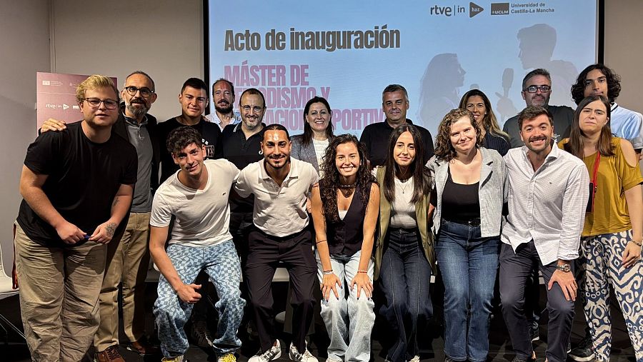 Inauguración Máster de Periodismo y Narración Deportiva en la sede de RTVE Instituto en Madrid