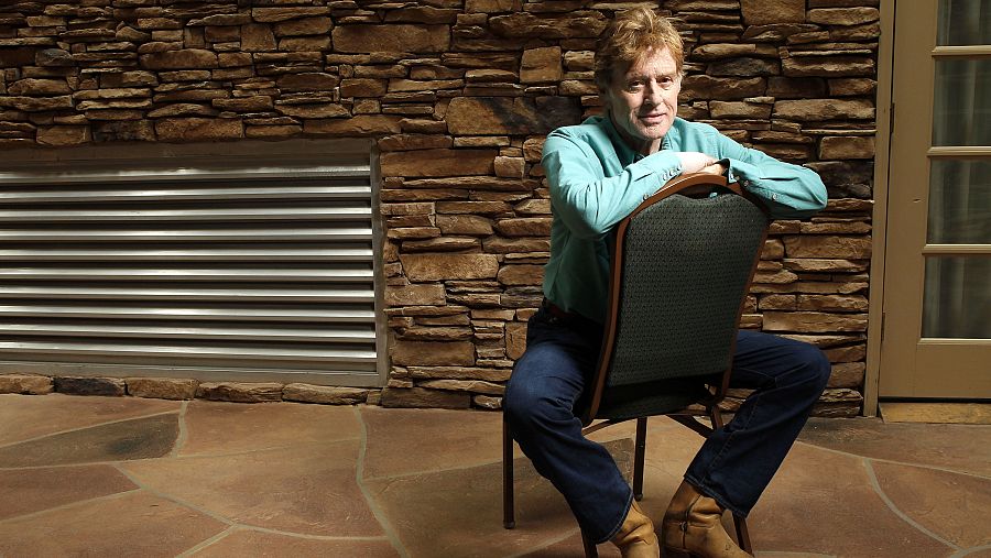 Robert Redford posa para un retrato en el Festival de Cine de Sundance, 2010.