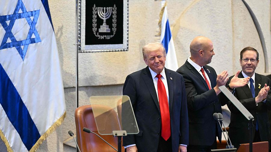 Trump se dirige al Parlamento israelí: "La guerra ha terminado, hoy es un nuevo comienzo"