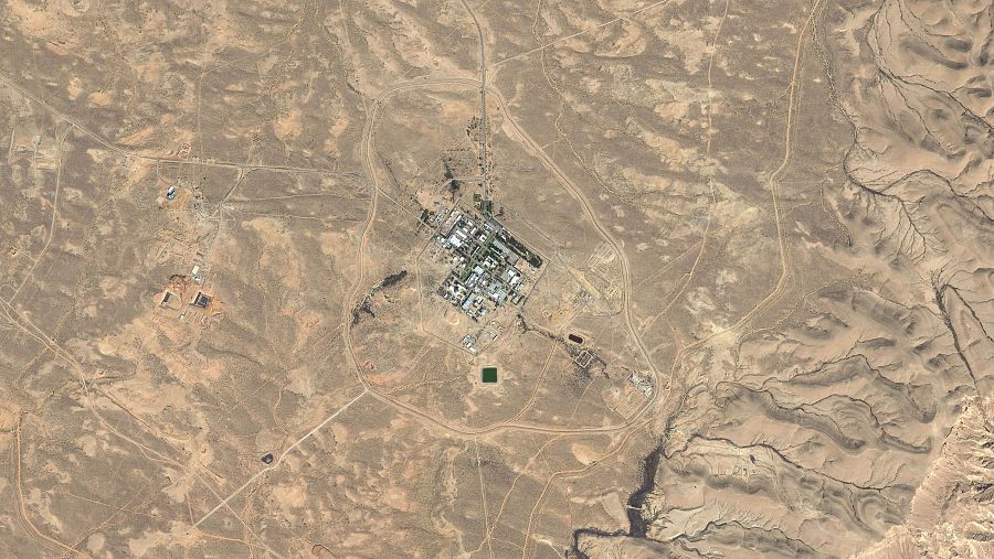 Imágenes satelitales Maxar del Centro de Investigación Nuclear Shimon Peres Negev en el desierto de Negev, en las afueras de Dimona, Israel.