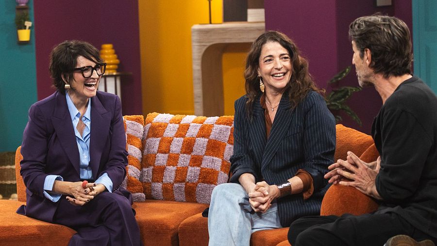 Nora Navas, Sílvia Abril i Santi Millán al programa 'I ara què?'