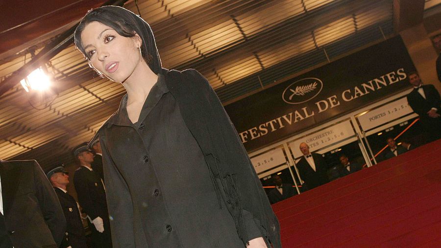 Samira Makhmalbaf, en el Festival de Cannes de 2003.