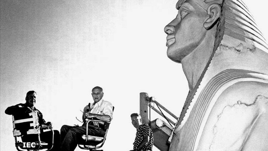 Los diez mandamientos, con Charlton Heston, Yul Brynner y Anne Baxter