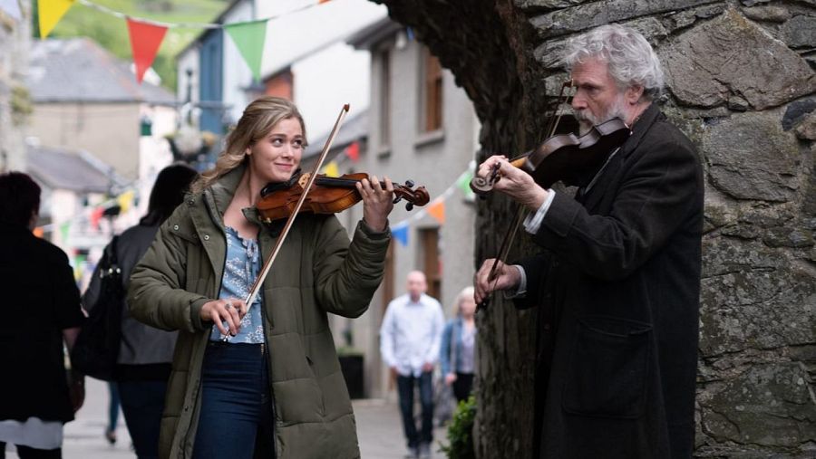 Rose Reid y Patrick Bergin en 'Allí me encontrarás'