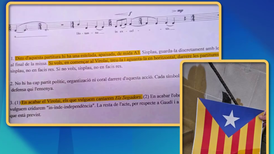 Parla una cantaire expulsada de la Sagrada Família: "Ens van regirar les carpetes"