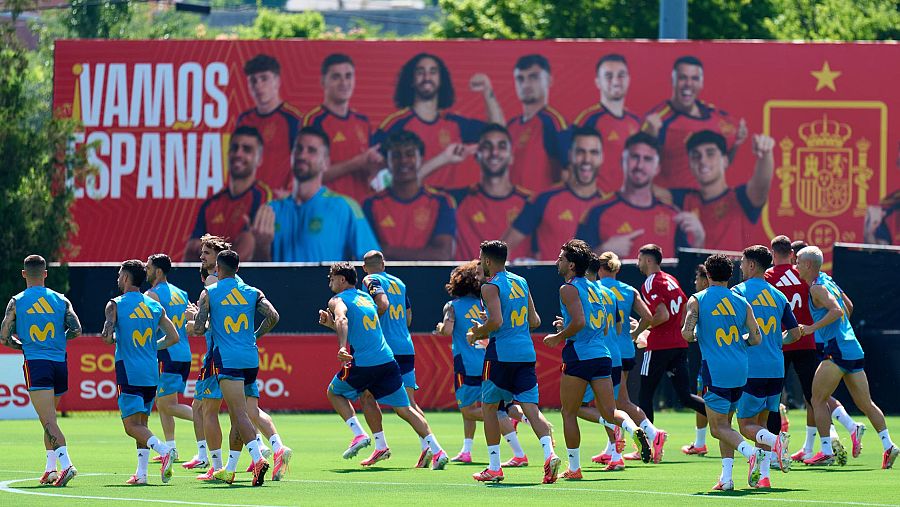 Los jugadores de la selección española participan en un entrenamiento en Baylor School, Chattanooga