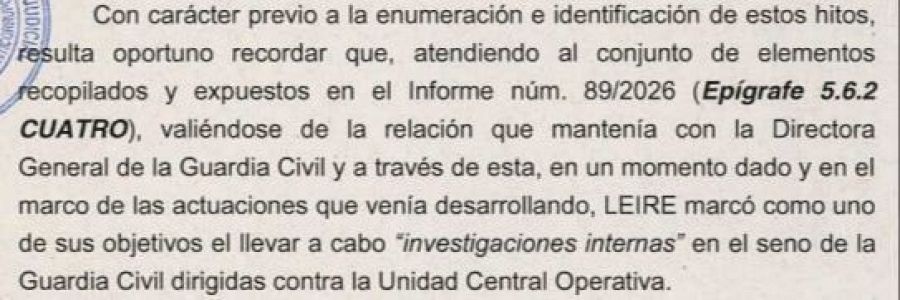 La UCO sostiene que Leire Díez se valió de su relación con la directora general de la Guardia Civil para "investigaciones internas"