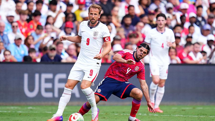 Harry Kane, capitán del conjunto inglés en el amistoso contra Costa Rica
