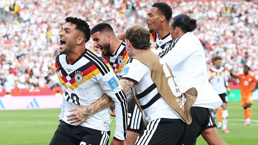 Undav celebra el gol de la remontada en el Alemania - Costa de Marfil del Mundial 2026