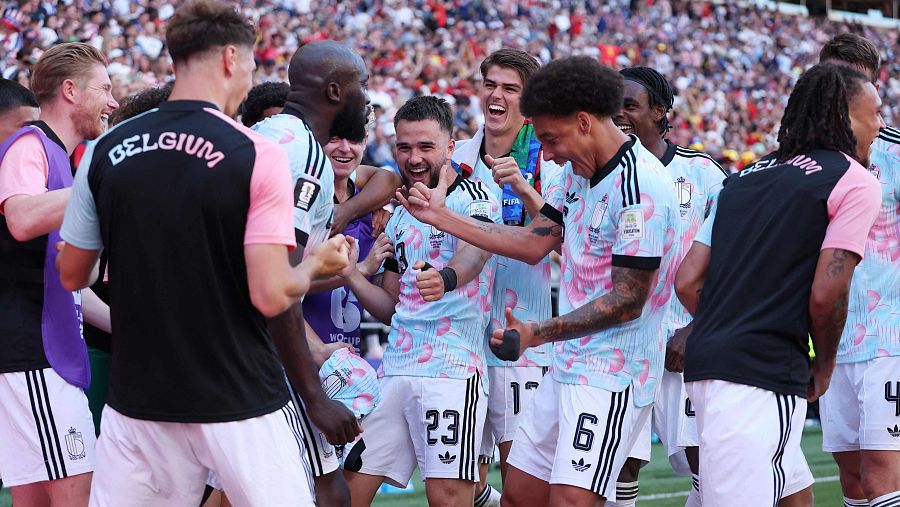 Bélgica celebra el pase a cuartos tras el Estados Unidos - Bélgica del Mundial 2026