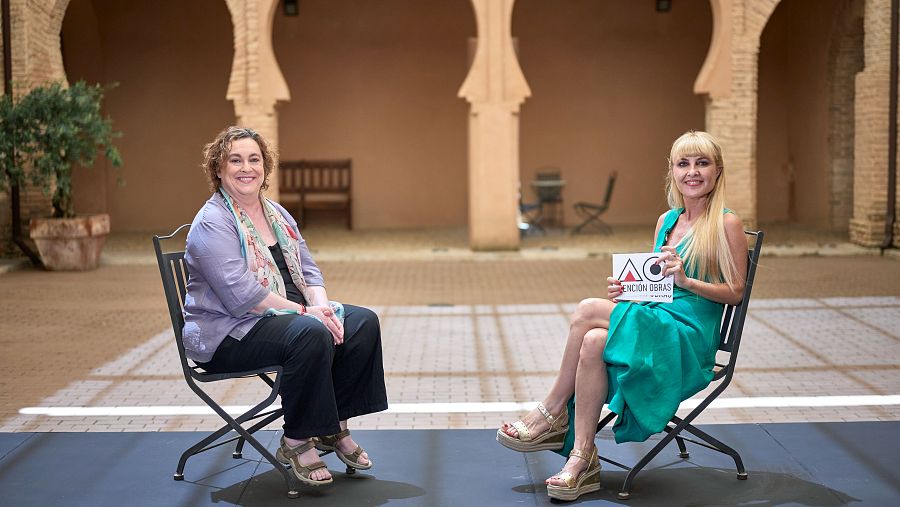 Laila Ripoll junto a Cayetana Guillén Cuervo en el Festival de Teatro Clásico de Almagro