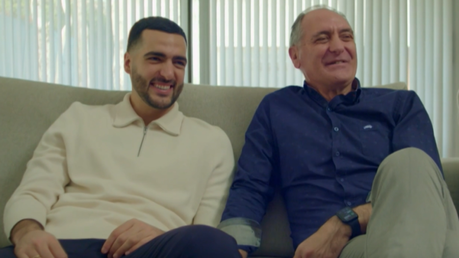 Mikel Merino y su padre en 'Denominación de origen'