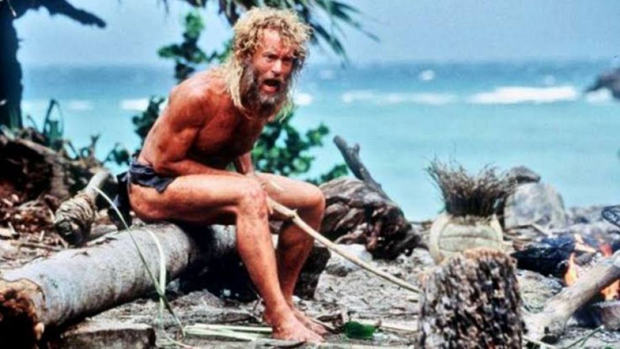 Tom Hanks es Chuck Noland en 'Naufrago'