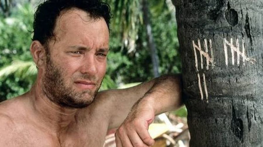 Tom Hanks es Chuck Noland en 'Naufrago'