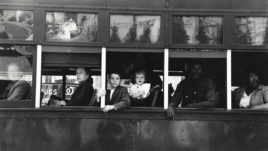 Tranvia. Nueva Orleans 1955 (Robert Frank. The Americans)