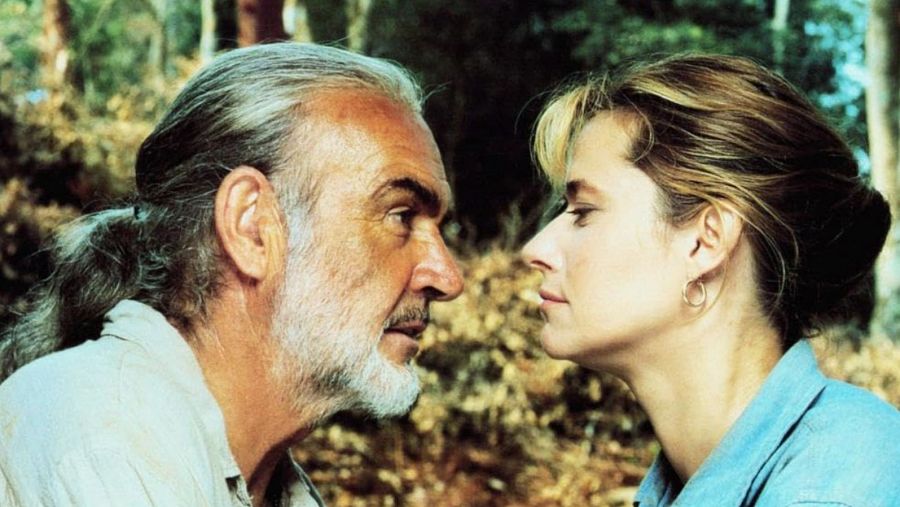 Sean Connery y Lorraine Bracco en 'Los últimos días del edén'(Medicin man)