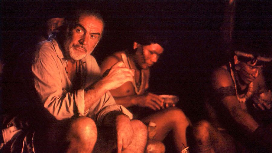 Sean Connery y Lorraine Bracco en 'Los últimos días del edén'(Medicin man)