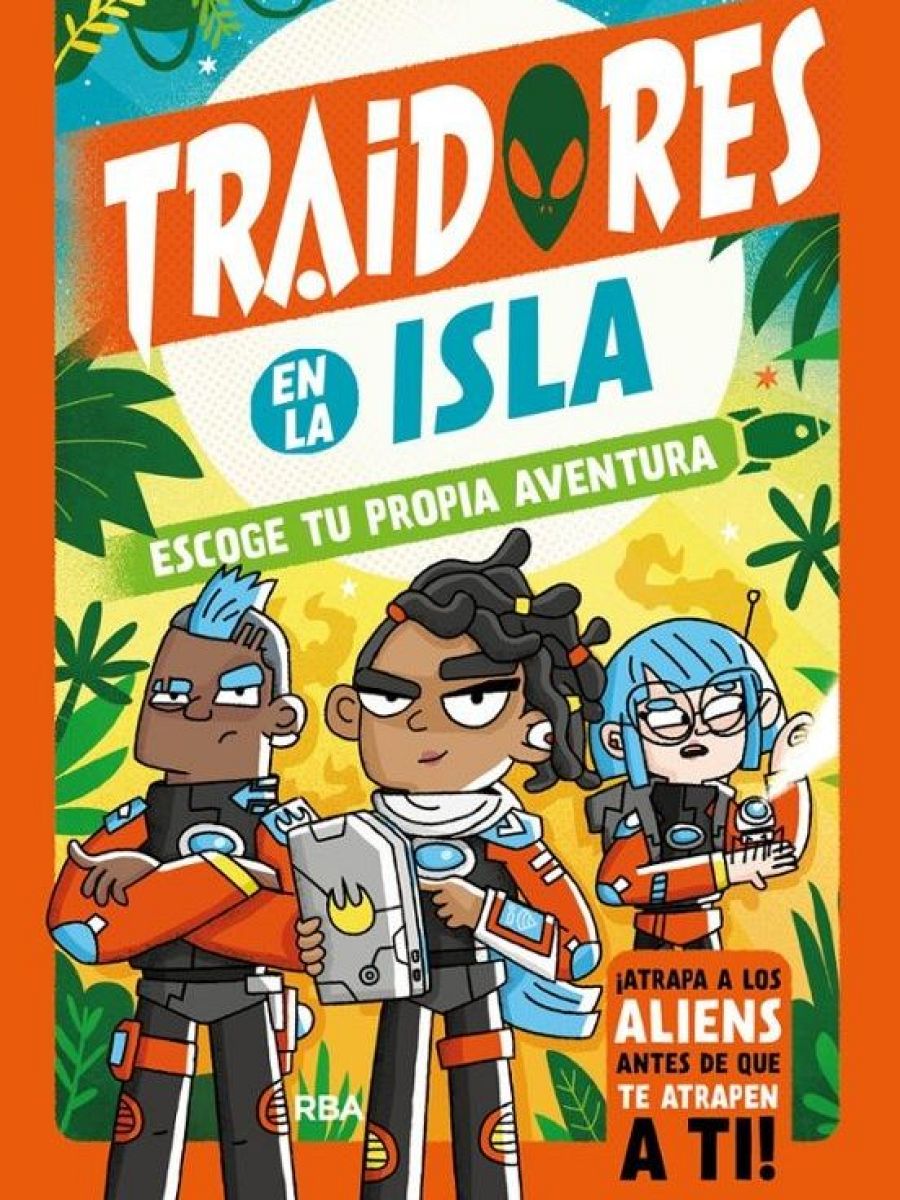 La estación azul de los niños - Portada de libro 'Traidores en la isla. Escoge tu propia aventura'