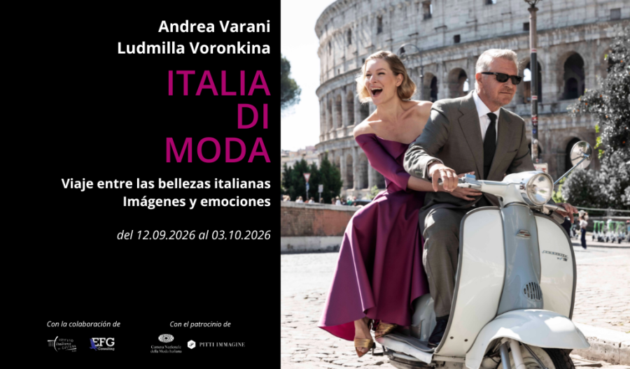 Cartel de la exposición 'Italia di Moda'