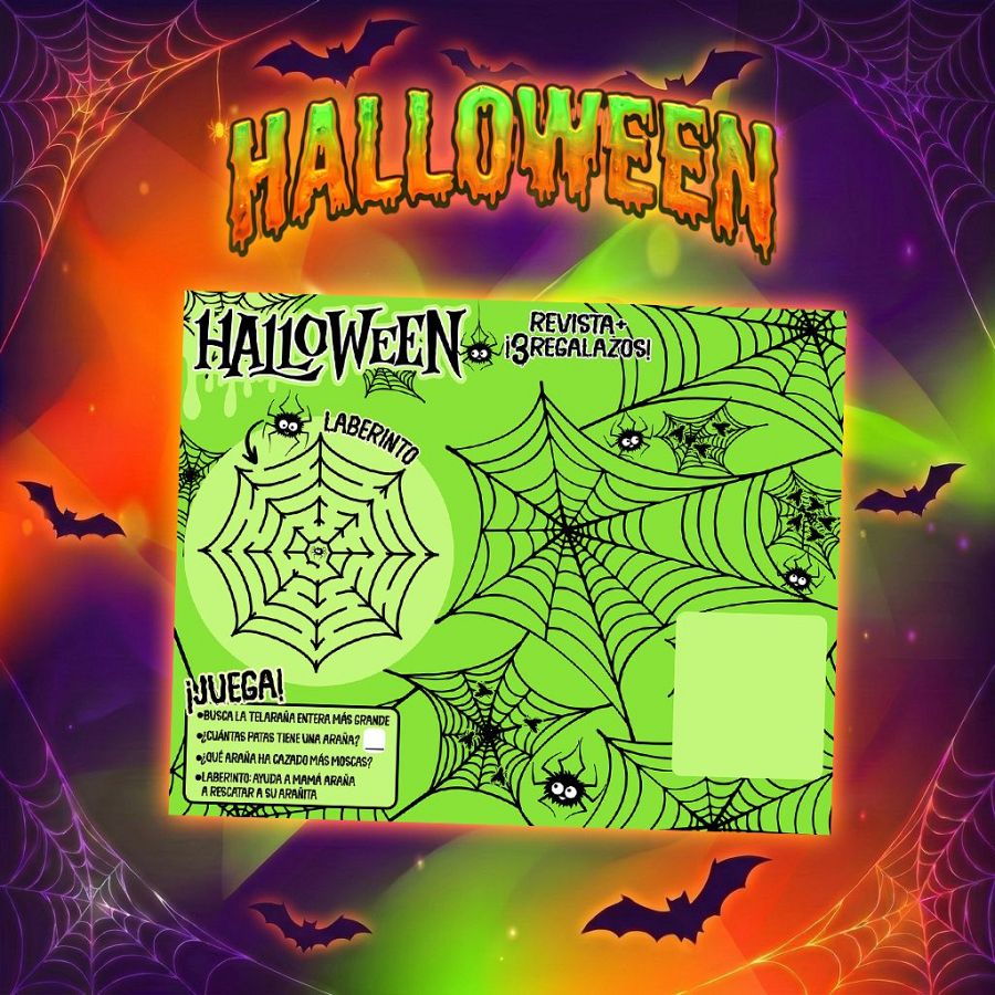 Revista Clan Septiembre 2026 - Cartón con mini-juegos de Halloween