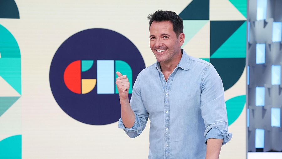 Juan Pablo Carpintero en el plató de 'Cosas Nuestras'
