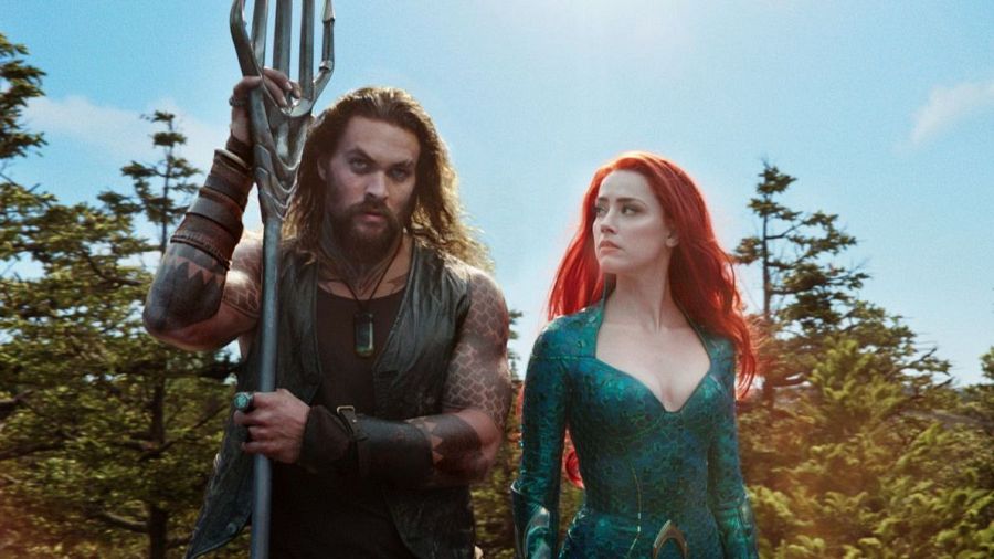 Amber Head y Jason Momoa en Aquaman y el reino perdido